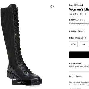NEW! Women's Sam Edelman long boots